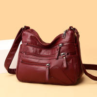 Bolso De Hombro Para Mujer 2023 Nueva Moda En Cuero PU Color Sólido Gran Capacidad Bolso Cruzado Multi-Nivel Estilo Clásico - details 9