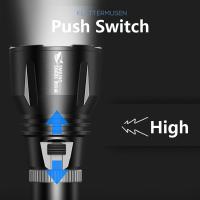 Lampara Submarina Recargable LED Smiling Shark SDQ20 Diving Flashlight Con Correa Torcha Super Brillante Para Natación Profunda Material De Aluminio - details 8