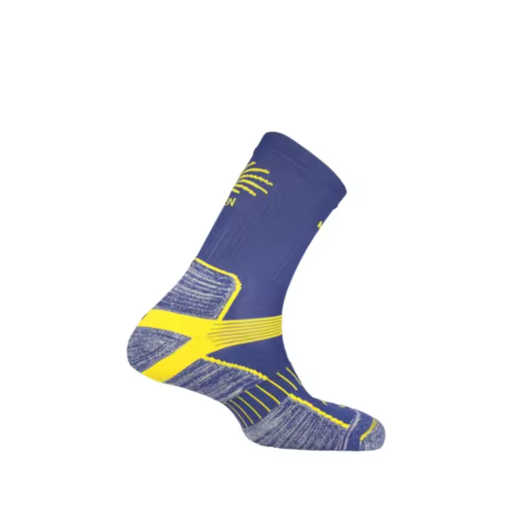 MUND Socks Calcetines Mund Antiampollas y Termorreguladores Unisex para Trekking y Camino de Santiago en Azul - 1