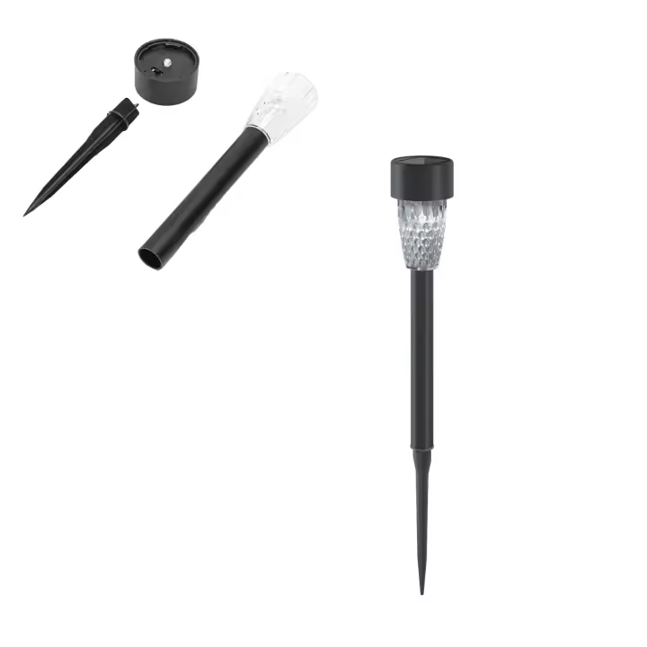 Aigostar Luz LED de plástico solar 6500K de ambiente para césped - 1