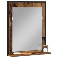Espejo de baño vidaXL madera envejecida 50x12x60 cm madera de ingeniería - details 2