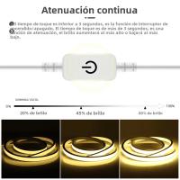 Tira De Luces LED Neón Toque USB 5V 120LED/M Dimmable Impermeable Para Silicona Tubo Habitación Cocina Decoración De Ambiente - details 2