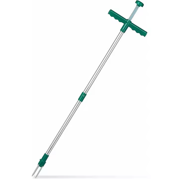 Desmalezadora manual, extractora de dientes de león, garras y eyector, elimina las malas hierbas sin agacharse, 100 cm, verde - 1