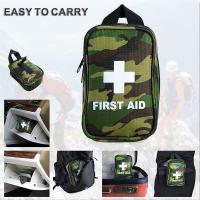 Botiquín de Primeros Auxilios, Survival Botiquín de Emergencia Compacto con Cinturón de Primeros Auxilios Edc Bolsa Pequeña para Casa Oficina Camping Senderismo Rescate - details 1