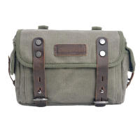 Bolsa De Silla Retro Para Motocicleta Impermeable Gran Capacidad Bolsas Lateral De Motocicleta Canvas Vintage Mochila De Motocicleta - details 6
