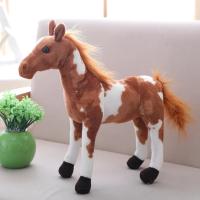 Muñeco De Peluche Creativo De Caballo Simulación De Posición Vertical Juguete De Dibujos Animados Adornos Para Fotografía De Bebés Recién Nacidos Accesorios - details 8