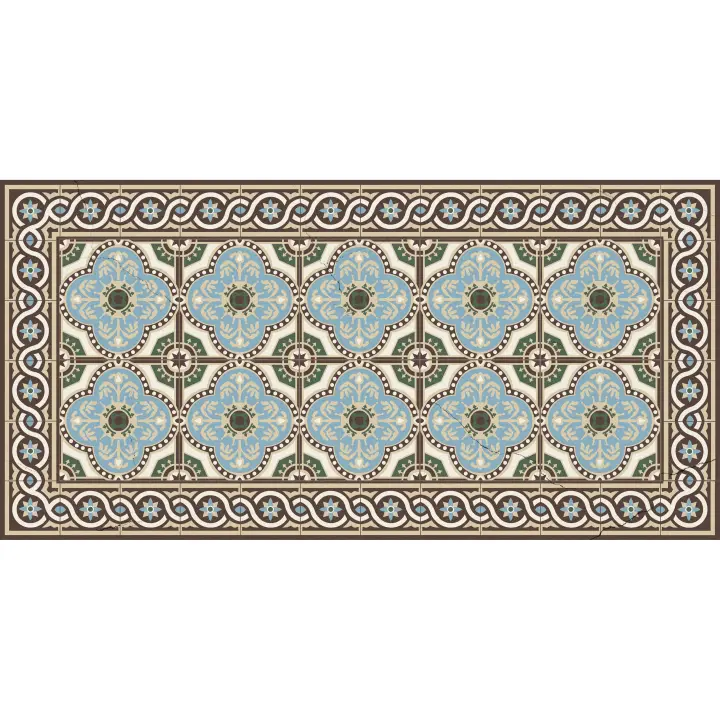 VINILIKO, Alfombra de vinilo Diva, estilo azulejos hidraúlicos - 1