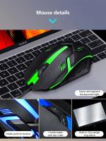Teclado Deportivo Electrónico Luminoso T-WOLF Para Computadora Y Notebook Con Cable Teclado Mecánico De 104 Teclas Estilo Estándar Interfaz USB - details 4