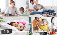 alarm clocks bedside mains powered