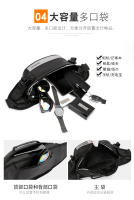 Bolsa De Cintura Para Hombres Antirrobo Con Correa Reflectante Múltiples Funciones Bolsa De Hombro Estilo Casual Material Nylon - details 7