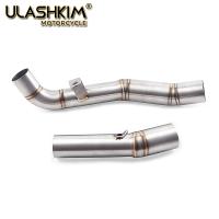 Sistema De Escape Completo Para Motocicleta Kawasaki Z1000 Z1 Ninja1000 Modificado Middle Link Pipe Muffler 2003-2017 Acero Inoxidable - details 3