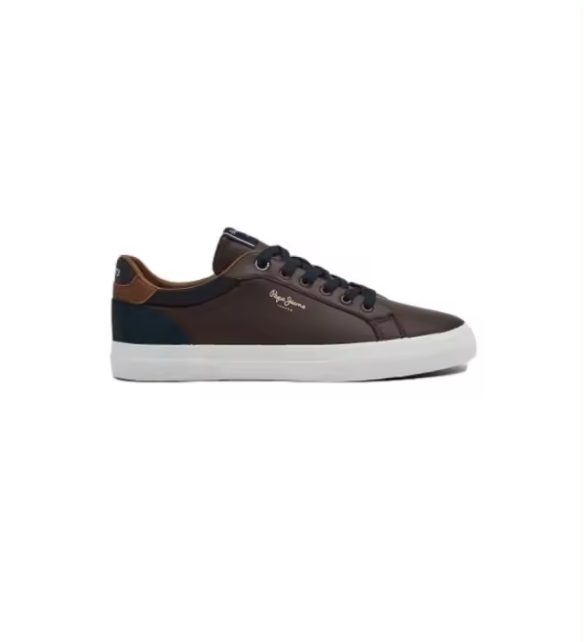 Pepe Jeans | Zapatillas De Piel Kenton Court Marrón - 1