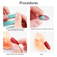 Adhesivo De Uñas Reutilizable 30/42/84/96PCS Goma Tacky Para Arte Práctica Soporte De Exhibición Herramientas De Manicura - details 0