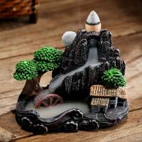 Incienso De Montaña Río Cascada Aroma Para Hogar Decoración De Escritorio Estilo Zen Censer Soporte De Humo Retrocedente - details 2
