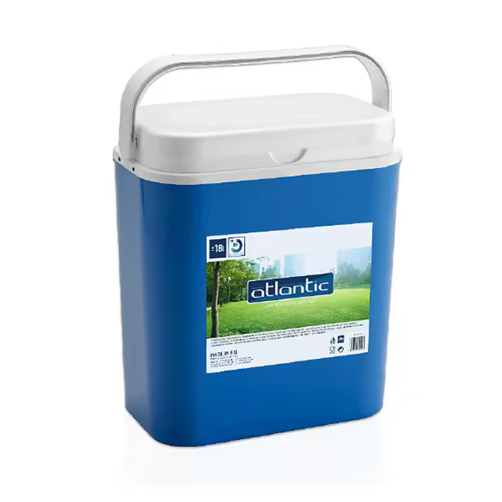 STARLEY-Nevera Portátil Térmica Azul y Blanco Polipropileno Ideal Para Actividades al Aire Libre en el Jardín Camping Barbacoas Pisicna Playa Capacidad - 10 Litros / 18 Litros / 24 Litros / 30 Litros - 1