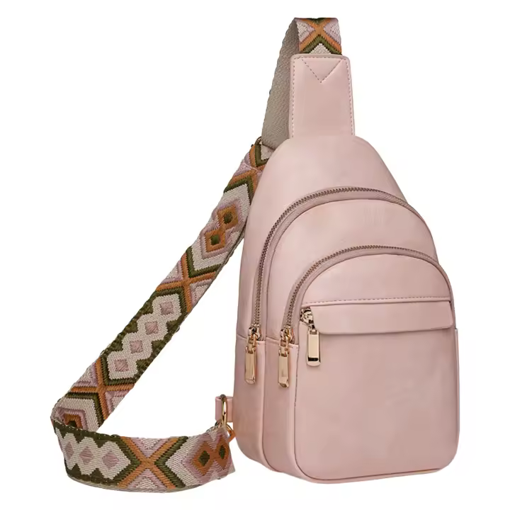 Bolso de mano para mujer, bolso de hombro, moderno, nuevo diseño, color sólido, práctico, con capas, gran capacidad, informal, tipo mensajero - 1