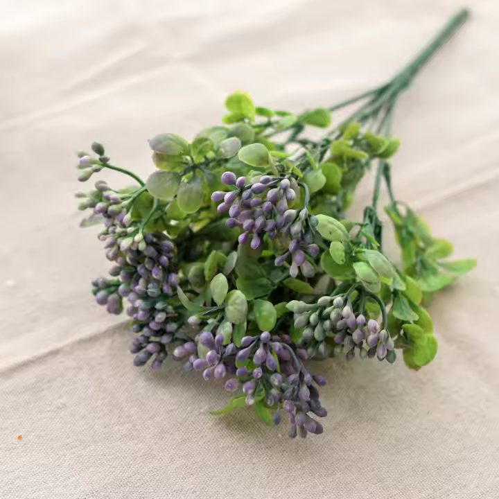 Decoración De Mesa Artificial De Berros Y Algas Para Bodas Y Navidad Planta Falsa De Hoja Verde Para Exteriores Y Ambientes Domésticos - 1