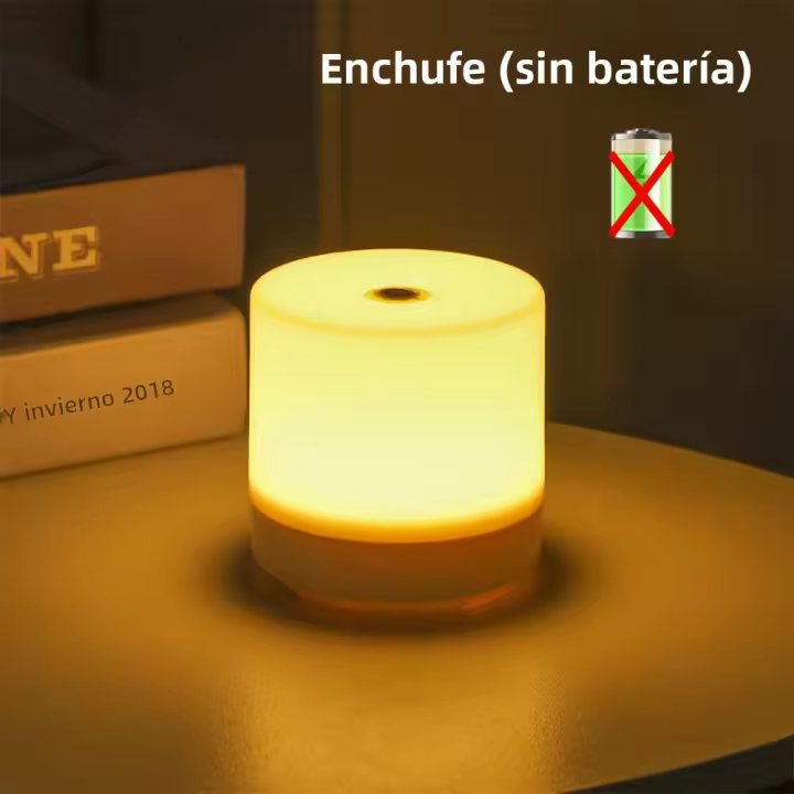 Lámpara De Noche LED Táctil Para Niños Con Carga USB Y 3 Modos De Iluminación Regulable Luz De Lectura Para Dormitorio Protección Ocular - 1