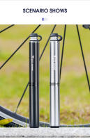 Pump De Bicicleta Portátil West Biking 160PSI Alta Presión Con Tubo De Aluminio Inflador De Ruedas MTB Y Carretera Para Valvulas Schrader Presta - details 13