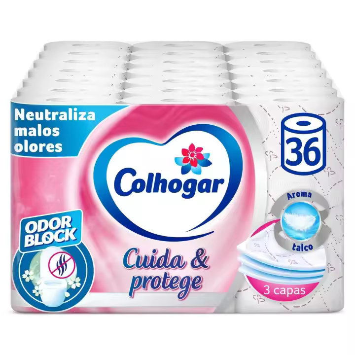 Colhogar Protect BRT 18 - Papel Higiénico - Pack 36 Unidades - 1