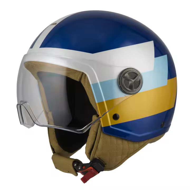 Casco de Moto Minijet Zeta 2 NZI - Clásico Moderno - Diseños Lujosos - 1