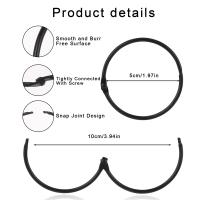 Anillos De Cortina Metálicos 12pcs Gancho Para Colgar Rodillos De Cortina Resistentes Y Adecuados Para Rodillos De 20-40MM - details 1