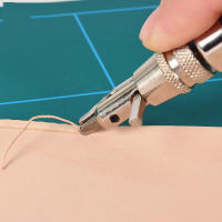 Herramienta Multifuncional De Piel Profesional 7 En 1 Para Manualidades Y Costura Ajustable Con Ranuras Y Pliegues Para DIY - details 4