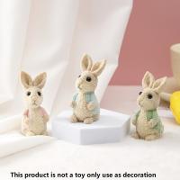 Colgante De Conejo De Pascua En Resina Adorno De Bunny Para Decoración De Mesa Y Hogar Miniatura Regalo Ideal Para Pascua - details 0
