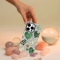 Funda De Teléfono Boho Corazones Para iPhone 17 16 15 14 13 pro Max plus Doble Capa Resistente Al Impacto Antigolpes a Prueba De Polvo Antislip - details 3