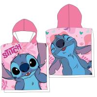 Poncho Toalla Stitch, Poncho Stitch, Licencia 100% Oficial, Color Rosa, 50 x 100 cm, Kiglam - details 0
