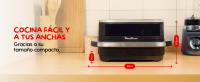 Moulinex Freidora de Aire, Easy Fry XL Surface, 4 L, Superficie XL, 2200 W, 9 Programas Automáticos, 70% Ahorro Energético, Diseño Compacto, Panel Digital, Ventana Visualización, App Moulinex, AL4018 - details 5