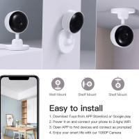 Monitor De Bebé KERUI Con Montaje En Pared Cámara IP HD Video WiFi Mini Sensor De Movimiento Temperatura Y Sonido Compatibilidad Tuya Smart Home - details 12