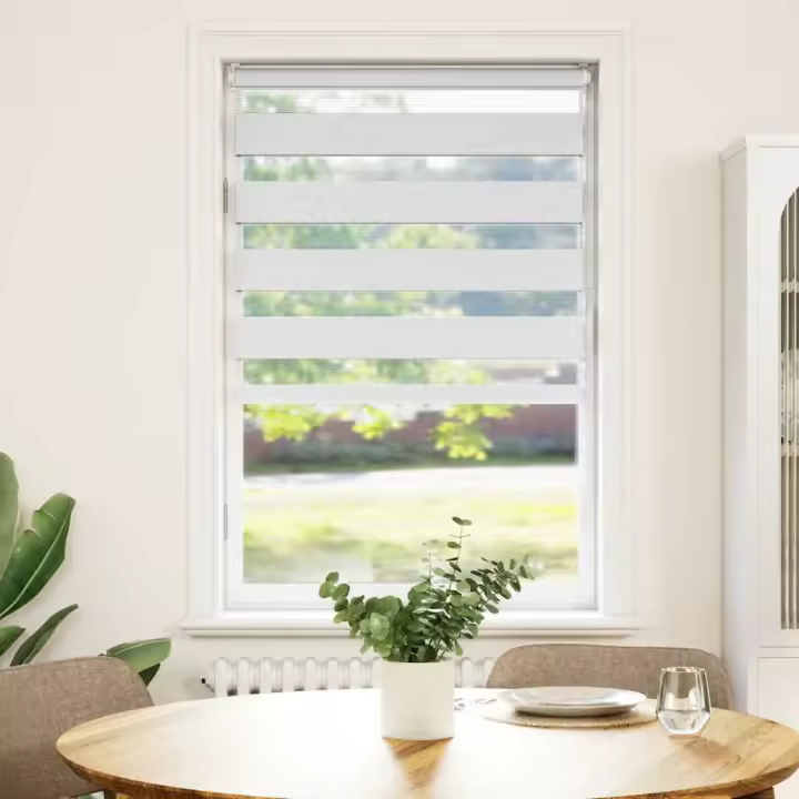 Estor cebra blanco 75x100 cm tejido ancho 70,9 cm poliéster - 1