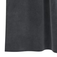 Cortinas Blackout vidaXL con lazos de colgar 2 pcs de terciopelo gris claro - details 4