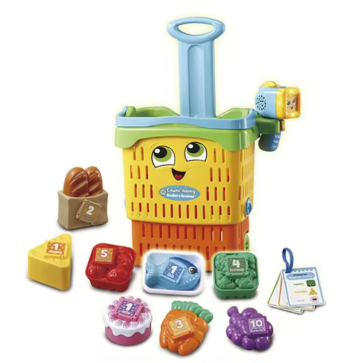 Cefatoys Cesta Supermercado Aprendizaje Temprano 3 Modos de Juego - 1