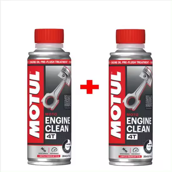 MOTUL CLEAN MOTO ADITIVO LIMPIADOR MOTOR 4T 0.200 L 2 UNIDADES 110878PROM - 1