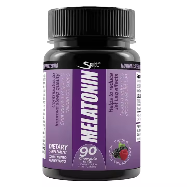 Melatonin 90 Chewable berries- Descanso Reparador y Natural- Sculpt - 1