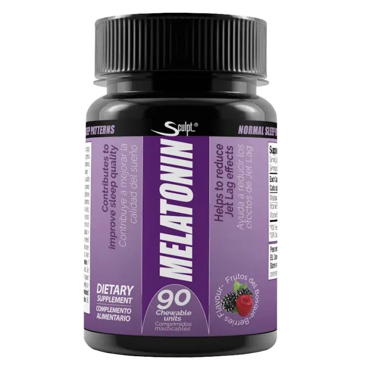 Melatonin 90 Chewable berries- Descanso Reparador y Natural- Sculpt - 1