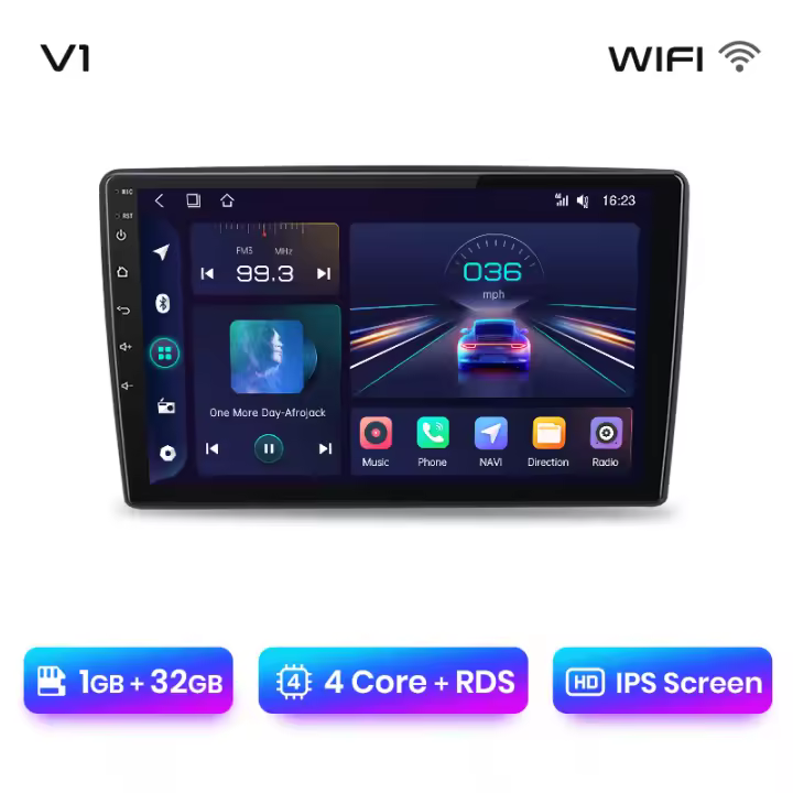 Junsun Tech Android 13 Radio para Citroen C5 2008 2009 2010 2011 2012 2013 2014 2015 2016 2017 de Coche con Chip Qualcomm de 8 Núcleos CarPlay Inalámbrico Autorradio Estéreo Pantalla HD Multimedia - 1