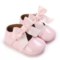 Zapatos De Princesa Para Bebé Niña En Lace Blanca Mocasines Con Lazo Y Borde Antideslizante De Goma Primera Calzado Para Caminar - details 158