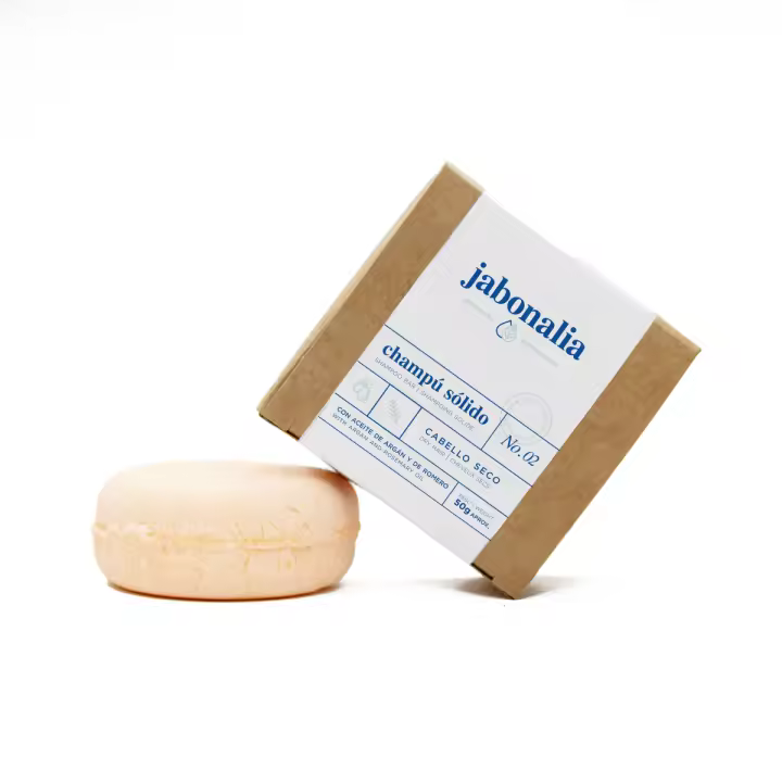 Champú sólido Cabello Seco 50g - Nutre y repara tu cabello - Jabonalia - 1