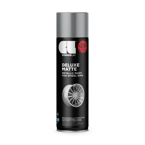 CL COSMOS LAC SPRAY DELUXE PINTURA LLANTAS PLATA MATE N329 500 ML - 1