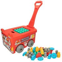 COLORBABY - Trolley camión de bomberos con 30 bloques de construcción - details 0
