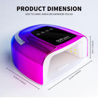 Lámpara De Secado De Uñas LED UV Recargable 48LEDs Máquina Secadora Cordless Profesional Para Polvo De Uñas Y Manicura Herramienta De Luz UV - details 6