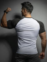 Camiseta De Compresión Para Hombre Verano Manga Corta Fitness Running Deporte Gimnasio Casual Alta Calidad Ropa Transpirable Y De Secado Rápido - details 2