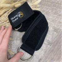 Banda De Tendón De Aquiles Ajustable De Doble Anillo Doble Ajuste Soporte De Entrenamiento De Pierna De Gimnasio Negro Rosa Tamaño Libre - details 1