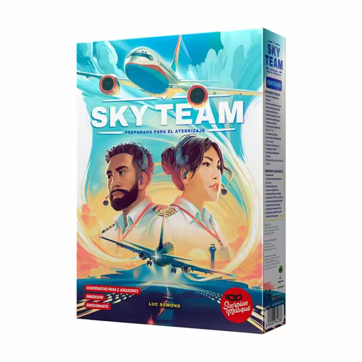 Sky Team ¡Preparaos para el aterrizaje!, un juego de mesa para 2 jugadores, de Asmodee - 1