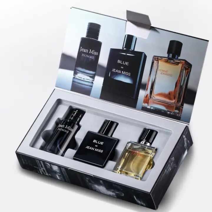 Set de Perfumes para Hombre: 3 fragancias frutales en caja de regalo. Set para Hombre, 90 ml (3 x 30 ml). Perfecto para regalar o para uso personal. Aromas elegantes y atemporales para cualquier ocasión. - 1