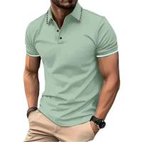Camisa Polo Para Hombre De Manga Corta Verano Transpirable Basic Botones Ligero Suéter De Gimnasio Estilo Coreano Daily Polyester - details 8