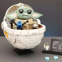 Kit De Bloques De Construcción MOC Juego De Guerreiros Espaciais Con Carro De Flotación Grogu Para Niños Regalo De Cumpleaños Modelo De Figura De TV Y Películas - details 3